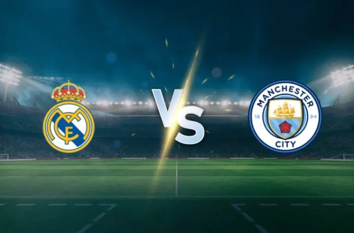 Real Madrid vs Manchester City tactics graphic for Champions League preview