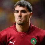 Brahim Diaz Morocco World Cup image showing the Real Madrid attacker in Morocco colors ahead of the tournament