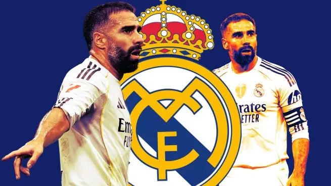 Dani Carvajal farewell image with Real Madrid crest as the club reportedly plans an Athletic Club goodbye