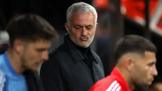 Coach on the touchline during a match as Mourinho to Real Madrid speculation continues to grow