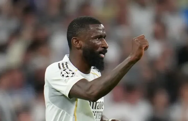 Rudiger Carreras incident image showing Antonio Rudiger reacting during a Real Madrid match before the Clásico