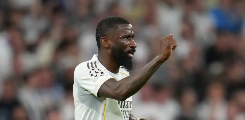 Rudiger Carreras incident image showing Antonio Rudiger reacting during a Real Madrid match before the Clásico