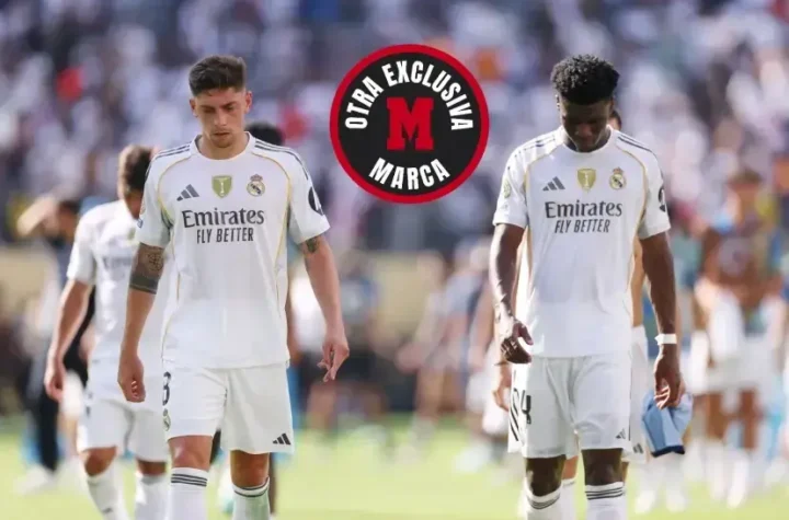 Two Real Madrid players walk off the pitch as reports of a dressing room crisis emerge ahead of a crucial match
