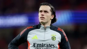 Who is Álvaro Carreras image showing the Real Madrid left-back during his time at Benfica