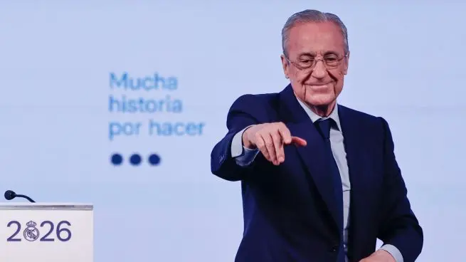 Florentino Perez after being re-elected until 2030 as Real Madrid president