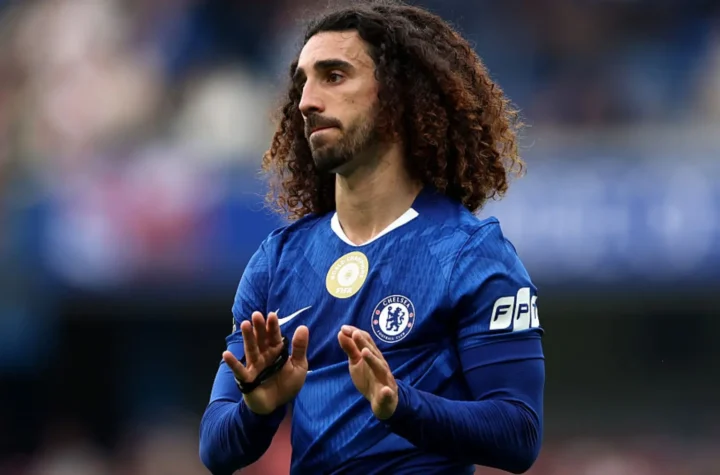 Marc Cucurellakit applauding during a match