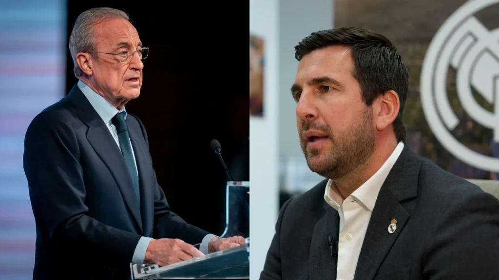 Real Madrid election results graphic showing the club’s presidential race ahead of the final decision