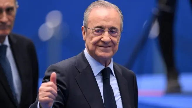 Florentino Pérez gives a thumbs up as Real Madrid season ticket prices remain frozen for the 2026-27 season