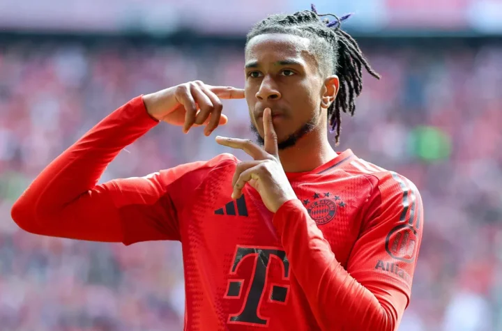 Michael Olise Real Madrid transfer featured image showing the Bayern Munich winger during a transfer-linked moment