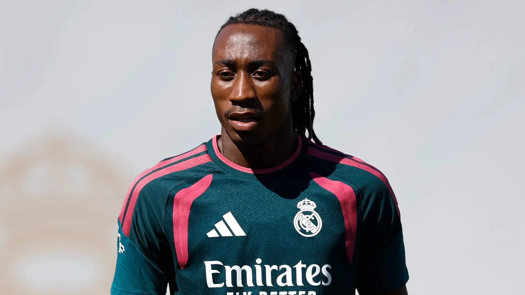 Real Madrid player pictured in training for coverage of the Yan Diomande Real Madrid debut ahead of his first appearance.